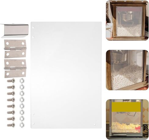 Commercial Popcorn Machine Door Panel Replacement Clear Thickened Pvc Popcorn Maker Baffle Easy Installation Fits Standard Equipment in Saudi Arabia