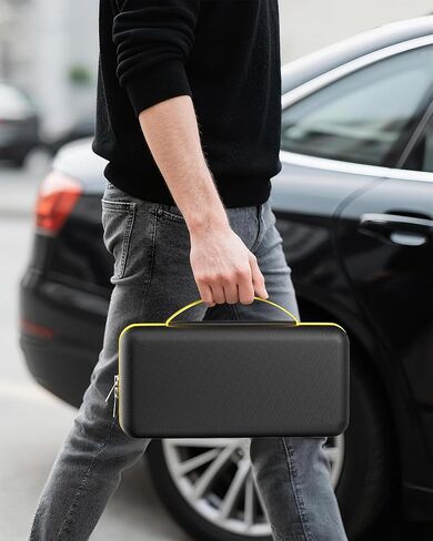 ProCase Hard Case for Fanttik Slim V8 Apex/ V8 Mate/ V10 Apex/ V10 Mate Cordless Car Vacuum, Portable Travel Carrying Storage Organizer with Mesh Pocket for Mini Handheld Vac Cleaner Accessory -Black in Saudi Arabia
