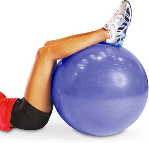 Fitness Anti-Burst Stability Ball, 65cm, Purple in Saudi Arabia