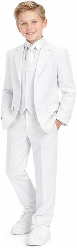 طقم المناولة الأولى والزفاف باللون الأبيض للأولاد in Kuwait