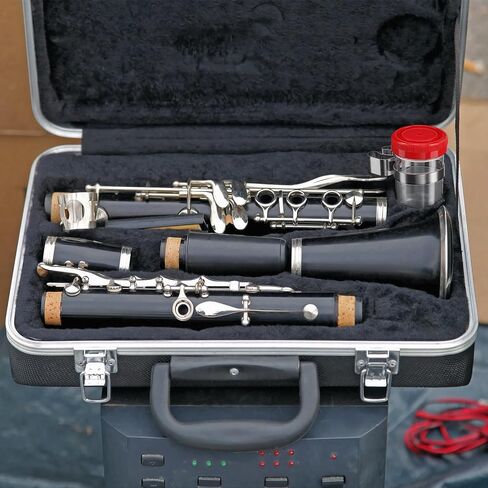 كوب Bassoon Oboe Reed Soaker ومشبك حامل الموسيقى مع غطاء أحمر لمحبي الموسيقى في حالة طلاب الموسيقى، مانع للتسرب in Kuwait