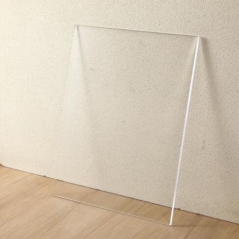 Clear Acrylic Sheet 3/8" Thick Acrylic Plastic Sheets 12" x 16" Clear Cast Acrylics Sheets for Laser Cutting with Protective Film for DIY Project, Craft, Window Glass, Table top, Picture Frame in Saudi Arabia