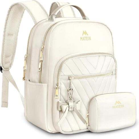 MATEIN Mini Backpack for Women, Waterproof Stylish Daypack Purse Shoulder Bag with USB Charging Port, Lightweight Small Casual Daily Travel Backpack, Lady Girls Gifts for Work School, 2pcs Sets, Black in Saudi Arabia