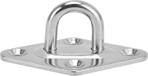 ZJchao Ceiling Hooks Heavy Duty, Hook and Eye Latch 4 Pcs 304 Stainless Steel Eye Plate Ceiling Anchors Wall Mount Hook for Swings Hammocks Decorations in Saudi Arabia