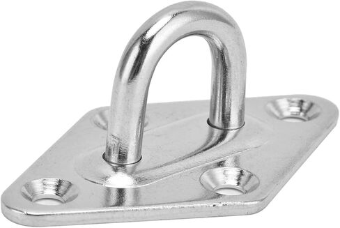 ZJchao Ceiling Hooks Heavy Duty, Hook and Eye Latch 4 Pcs 304 Stainless Steel Eye Plate Ceiling Anchors Wall Mount Hook for Swings Hammocks Decorations in Saudi Arabia