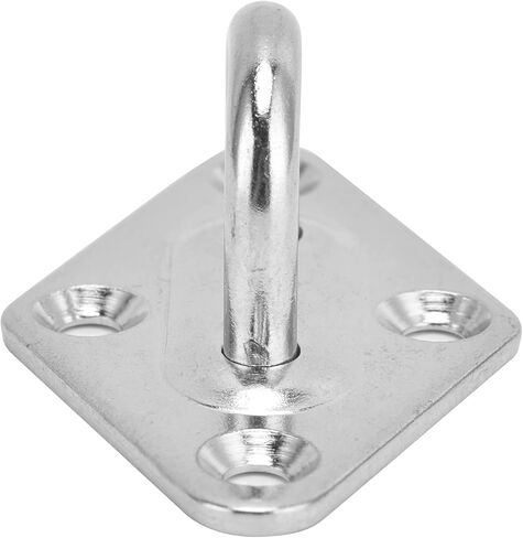 ZJchao Ceiling Hooks Heavy Duty, Hook and Eye Latch 4 Pcs 304 Stainless Steel Eye Plate Ceiling Anchors Wall Mount Hook for Swings Hammocks Decorations in Saudi Arabia
