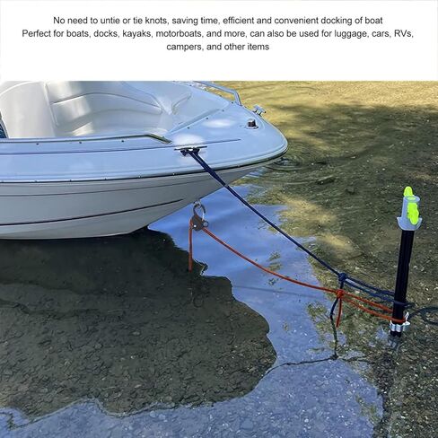 RiToEasysports Knotless Anchor System, Heavy Duty 8000lb Load Capacity Boat Anchor Hook Stainless Steel ABS for Kayaks Docks Camping Fishing Boating in Kuwait