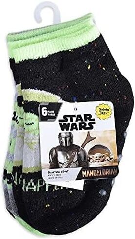 Star Wars The Mandalorian The Child Toddler Boy's Slipper Socks, 6 pairs in Kuwait