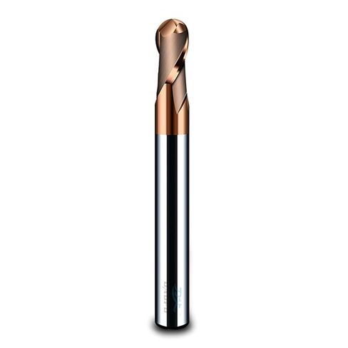 Carbide End Mill Cutter HRC65 Ball Nose Cutter 1 2 4 5 6 8 Mm 2Flutes Milling Cutter Carbide End Mill Alloy Coating Tungsten Steel Cutting Tool(R4.0x8dx75l) in Saudi Arabia