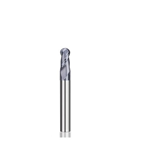 1pcs Ball Nose End Mill HRC55 Black Coated Tungsten Carbide End Mill Solid Carbide CNC Router Bits 2 Flute Spiral Milling Cutter 35 Degree Sprial Milling Cutter(R2.5xD6x50L) in Saudi Arabia