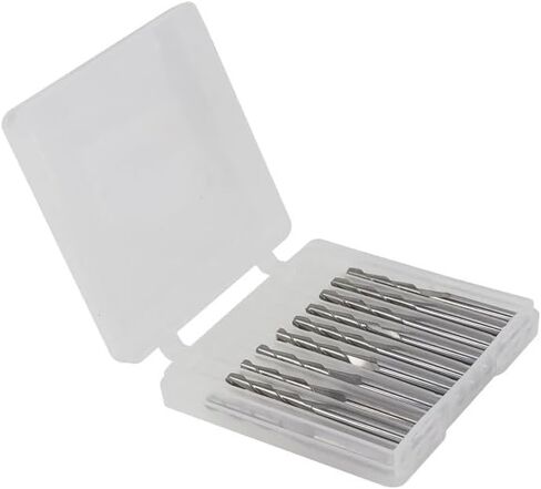 10pcs Ball Nose End Mill Cutter CNC Router Bits 3.175mm Shank Carbide End Mill 2Flute Spiral Router Bits for CNC Engraving Milling Roughing(2.5x3.175x12mm) in Saudi Arabia