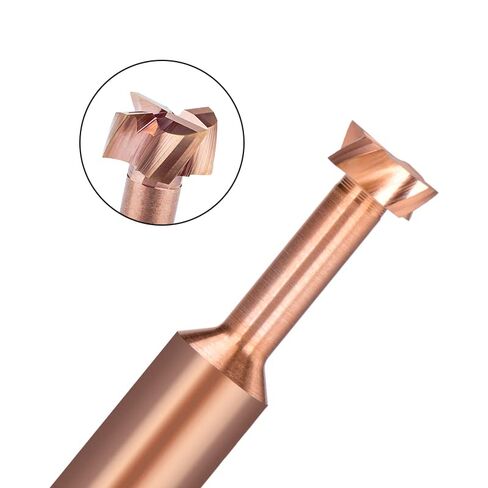 1 قطعة المهنية عالية السرعة الصلب القاطع T فتحة القاطع نهاية مطحنة 4 الناي TiCN المغلفة كربيد نهاية مطحنة للخشب أداة تشغيل المعادن in Kuwait