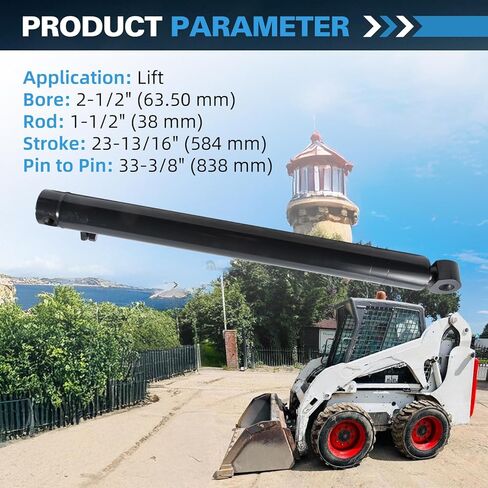 7117667 Hydraulic Lift Cylinder Compatible with Bobcat S205 S175 S185 T190 773 Skid Steer Loader in Kuwait