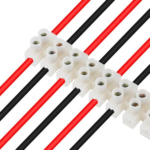 4pcs Terminal Block Set 12-Position Dual Row Terminal Strip Screw Terminal Electric Barrier Block for Small Home Projects and Electrical 10Amp 380V in Saudi Arabia