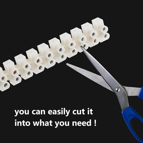 4pcs Terminal Block Set 12-Position Dual Row Terminal Strip Screw Terminal Electric Barrier Block for Small Home Projects and Electrical 10Amp 380V in Saudi Arabia