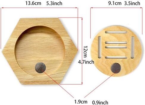 Medal Hanger Wood Decoration Hexagonal Honeycomb Medals Storage Case Wooden Medals Display Stand Hanger for All Sports Medals Running Medals (Large) in Kuwait