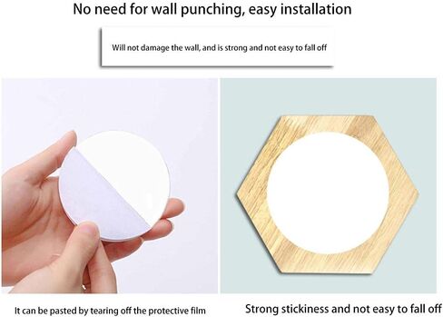 Medal Hanger Wood Decoration Hexagonal Honeycomb Medals Storage Case Wooden Medals Display Stand Hanger for All Sports Medals Running Medals (Large) in Kuwait