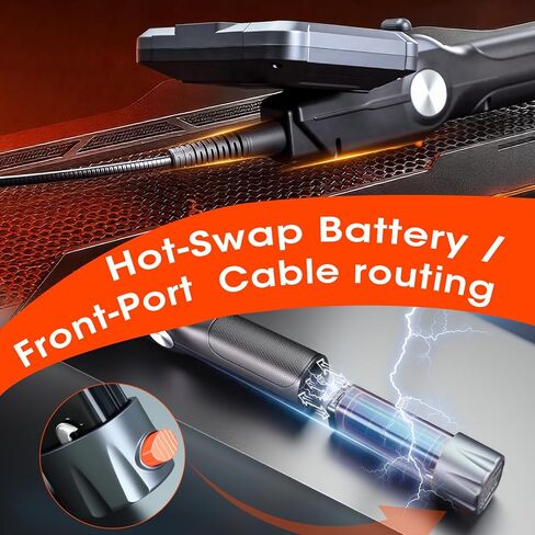 BESTISAN Dual Lens Articulating Borescope, 5" Endoscope Camera with Light, 1080P Two-Way Articulated Industrial Flexible Snake Inspection Camera for Auto Home Wall & HVAC-5FT in Kuwait