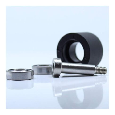 Power Transmission Products PU 6800 Bearing 10x35x30mm Rubber-Coated Driven Roller Conveyor Belt Double Bearing for Cash Registers Ball Bearings(2Pcs) in Saudi Arabia