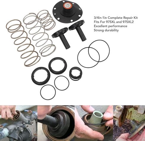 Complete Backflow Repair Kit: for Zurn Wilkins 975Xl and 975Xl2, 3/4in to 1in Replacement Kit with High Durability to Prevent Water Leakage in Saudi Arabia