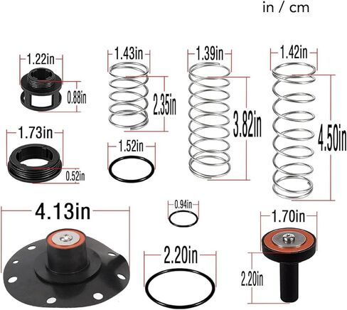Complete Backflow Repair Kit: for Zurn Wilkins 975Xl and 975Xl2, 3/4in to 1in Replacement Kit with High Durability to Prevent Water Leakage in Saudi Arabia