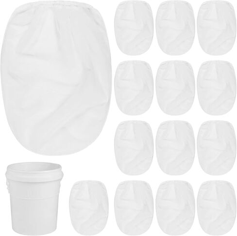 100 PCS Paint Strainer Bags, 5 Gallon Fine Mesh Filter Bags Disposable Paint Strainer Bags, Bucket Strainers with Elastic Opening Filter Bags for Paint Gardening in Saudi Arabia