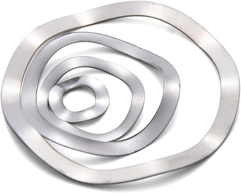 304 A2 Stainless Steel Wave Washers M3 M4 M5 M6 M8 M10 M12-M41 Three Wave Washers Spring Washer(M3x6x0.3 20pcs) in Saudi Arabia