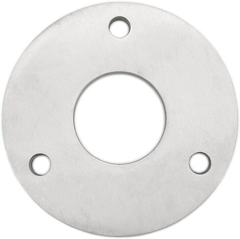 Stainless Steel 3-7/8" Round Base Flange Welded Plate for 1-5/8", 1-7/8", or 2" OD Round Pipe Rail Tubing in Kuwait
