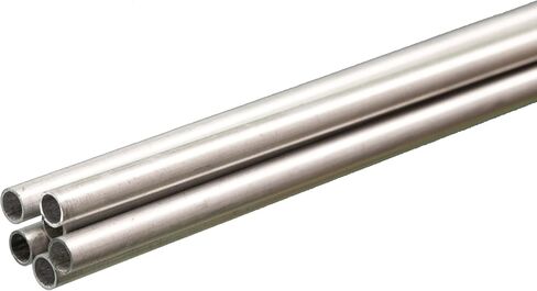 أنابيب ألومنيوم مستديرة K&S 1111، 3/16 بوصة OD × 0.014 بوصة جدار × 36 بوصة طول، 6 أنابيب، مصنوعة في الولايات المتحدة الأمريكية in Kuwait