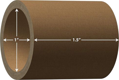 Label Cores 1" Inner Diameter. Rigid Cardboard. Variety of Widths Available. (1" Inner Diameter X 1.5" Width) in Saudi Arabia