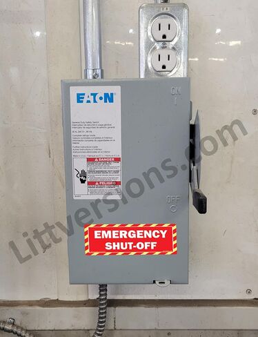 5 عبوات مقاس 15.24 سم × 5.08 سم، ملصقات أمان حمراء لإيقاف تشغيل الوقود في حالات الطوارئ، ملصقات تحذيرية للسلامة، ملصق إشارة خطر، لوحة كهربائية شديدة التحمل 6 × 2 2 × 6 فينيل فقط in Kuwait