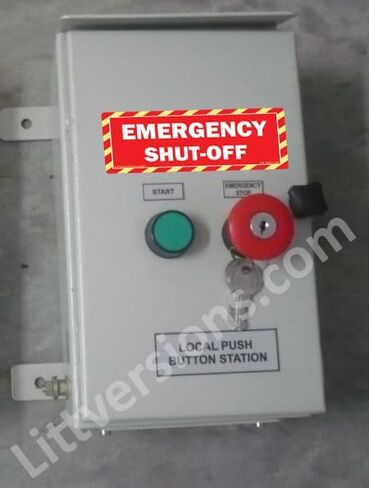 5 عبوات مقاس 15.24 سم × 5.08 سم، ملصقات أمان حمراء لإيقاف تشغيل الوقود في حالات الطوارئ، ملصقات تحذيرية للسلامة، ملصق إشارة خطر، لوحة كهربائية شديدة التحمل 6 × 2 2 × 6 فينيل فقط in Kuwait