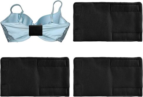 3-Pack Breathable Cotton Bra Hook Covers | Soft Back Strap Pads | Stop Bras Chafing & Hooks Irritation | Comfortable Underwear Protection (White) in Kuwait