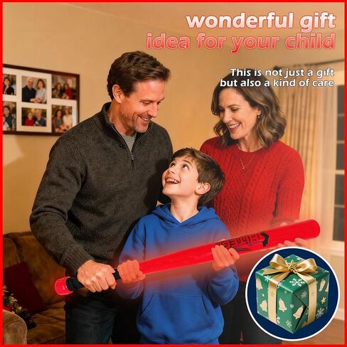 LED Baseball Bat and Ball Get ، توهج قابل لإعادة الشحن في كرات البيسبول المظلمة (5 لون) | شحن USB ، مقاوم للماء | للممارسة الليلية ، ألعاب الفناء الخلفي ، الهدايا للفتيان والبنات والأطفال والكبار in Kuwait