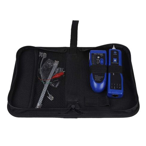 جهاز اختبار الكابلات متعدد الوظائف لشبكة LAN السريعة، أداة تعقب الأسلاك المحمولة، مجموعة مسبار مولد النغمات لاختبار خط الهاتف وفحص الاستمرارية (لا تتضمن البطاريات) (أزرق) in Kuwait