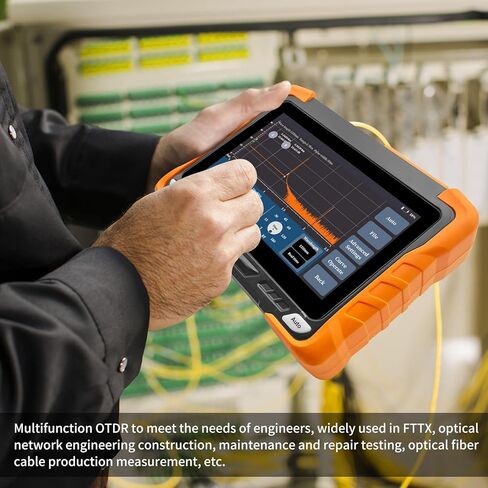 Rsrteng OTDR جهاز اختبار الألياف البصرية 1310 / 1550 نانومتر 32 ديسيبل / 30 ديسيبل المدى 420 كم دقة عالية 7 بوصة شاشة LCD تعمل باللمس SM جهاز اختبار الألياف يدعم خريطة الحدث OPM، VFL، LS، OLS Ethernet برنامج تحليل الاختبار عن بعد in Kuwait