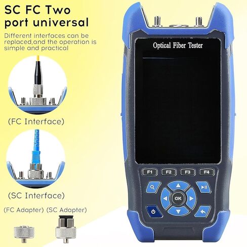 Mini-Pro OTDR 1310/1550nm جهاز اختبار الألياف SM متعدد الوظائف A-900D 24/22dB مع محول OTDR SC/FC/ST/LC قلم تنظيف SC/LC، موصل UPC مدمج بوظيفة OPM/OLS/RJ45 in Kuwait