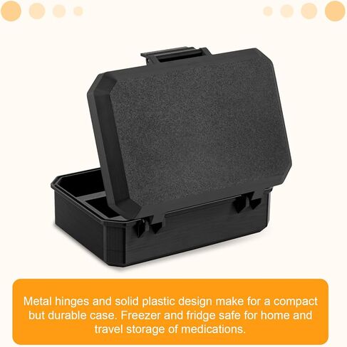 Dual 10ml and 30ml Peptide Storage Case, Heavy Duty Vial Holder Case Suitable for Fridge and Freezer, Room for Syringes and Skin Prep Wipes in Saudi Arabia