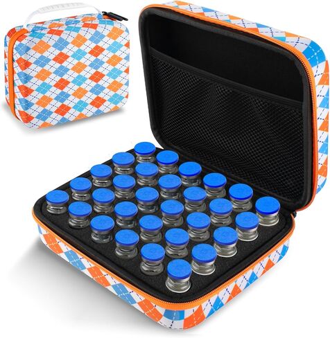 Dual 10ml and 30ml Peptide Storage Case, Heavy Duty Vial Holder Case Suitable for Fridge and Freezer, Room for Syringes and Skin Prep Wipes in Kuwait