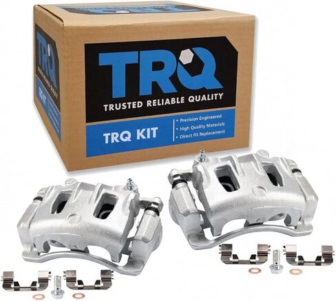 TRQ New Front Disc Brake Caliper w/Bracket & Hardware Pair for Hyundai Santa Fe in Saudi Arabia