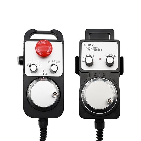 1Pcs Rotary Encoder Handheld Box Pulse Increment Adjustable Red Emergency Stop Button 25 100P/R Generator Hand Wheel RST1474(RST1474,25PPR_24V) in Saudi Arabia