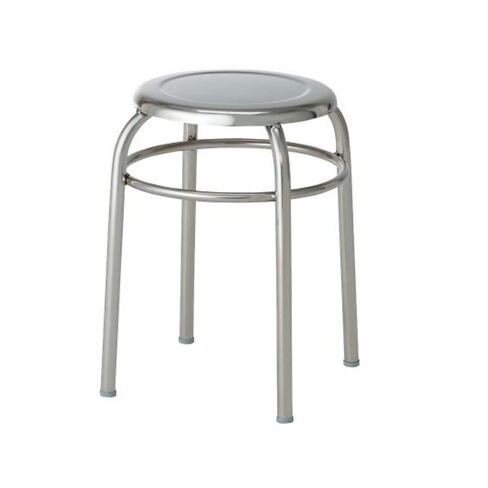 AS ONE Stainless Steel Round Chair / 4-468-01 in Saudi Arabia