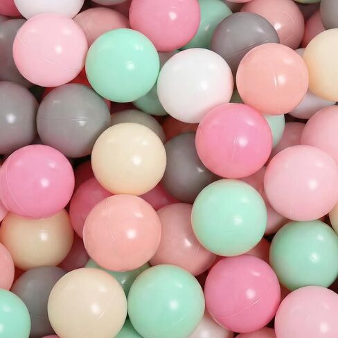كرات حفرة الكرة للأطفال الصغار: 50 كرات غير سامة ملونة-خالية من BPA وخالية من الفثالات ومقاومة سحق ، 2.2 بوصة ، لعبة مثالية للبنين والبنات ، مثالية للعب الكرة. in Kuwait