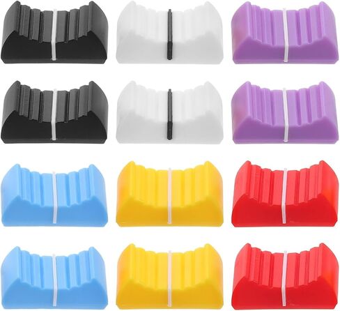 KESYOO 12pcs Compact Push Caps for Sound Console 24X11X10MM Flat Push Knobs Replacement Slider Knob for Mixer and Potentiometer in Saudi Arabia