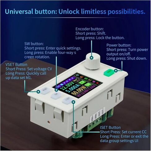 المثابرة- SK120S تيار مستمر موفر طاقة تنظيمي + WFPOW تيار مستمر محول فرق الجهد قابل للتعديل تنظيم الطاقة 7A 120 واط وحدة شحن in Kuwait