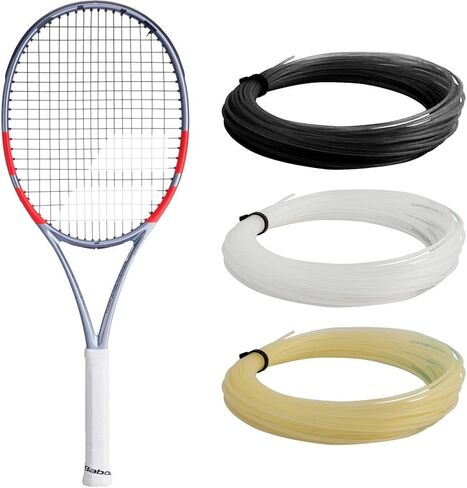 Babolat Pure Strike Team 4th Gen Tennis Racquet (Carbon Grey) - Strung with 16g Babolat Syn Gut at Mid-Range Tension in Saudi Arabia