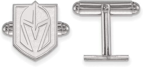 LogoArt Sterling Silver NHL Vegas Golden Knights Cuff Links in Saudi Arabia