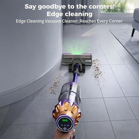 Cordless Vacuum Cleaner 1.8L Dustbin, 600W 55kPa 70Mins Stick Vacuum Cleaners for Home with Pet Brush, Self-Standing and Touch Screen, Vacuum Cordless for Pet Hair/Hardwood/Carpet/Car in Saudi Arabia