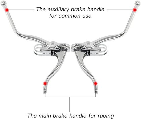 Mewmewcat دراجة ألومنيوم خفيفة الوزن مقبض فرامل مزدوج MTB دراجة الطريق دراجة الفرامل عتلات الفرامل، رافعة الفرامل in Kuwait