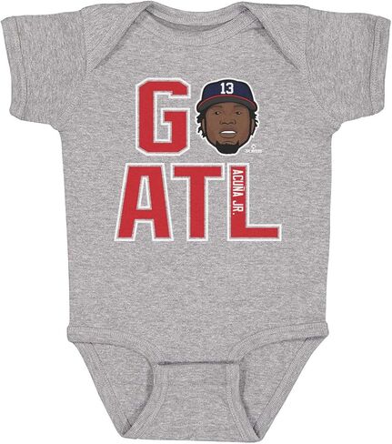 500 LEVEL Ronald Acuna Jr. Baby Clothes - Ronald Acuna Jr. GO ATL in Saudi Arabia